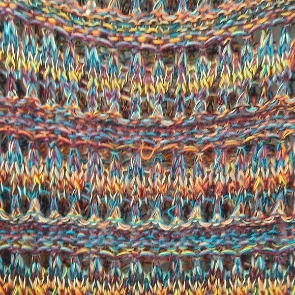 CANYON River Blues Rainbow Knit Oversized Crop Top - Picture 2 of 7